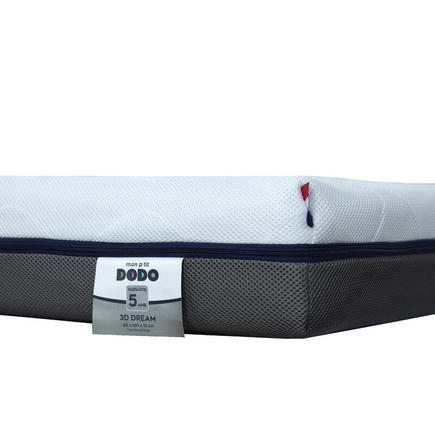 Matelas 3D dream ultra respirant et ventilé 60x120 cm Blanc/Anthracite MON P'TIT DODO - 10