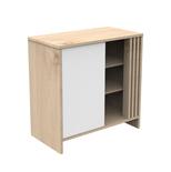  Commode 1 Porte 3 Niches TOKYO Blanche