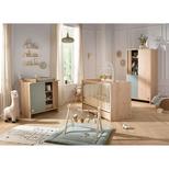 Chambre TRIO Lit 120x60 Commode 1P Armoire 2P TOKYO Sauge