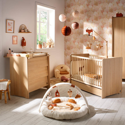 Chambre DUO Lit 120x60 commode CANNELLE + PAL OFFERT SAUTHON