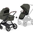 Poussette TRIO Walk N Care AIR Set Dark Olive Drive N Care + Base isofix Black HAUCK