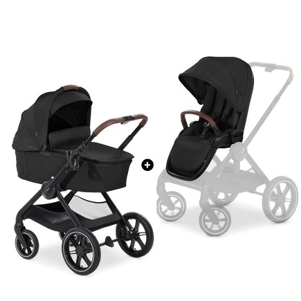 Poussette TRIO Walk N Care AIR Set Black Drive N Care + Base isofix Black HAUCK