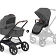 Poussette TRIO Walk N Care AIR Set Dark Grey Drive N Care + Base isofix Black HAUCK