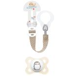 Kit sucette + attache-sucette 2-6 mois Planet Love - Coloris aléatoire