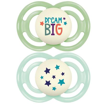 Lot de 2 sucettes Perfect dès 18 mois Astronight - Coloris aléatoire MAM - 3