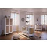 Chambre TRIO Lit 60x120 Commode Armoire Hermione Neige