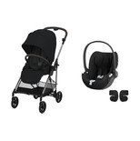 Poussette Duo Melio 4 Magic Black + Cloud T Sepia Black