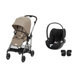 Poussette Duo Melio 4 Almond Beige + Cloud T Sepia Black