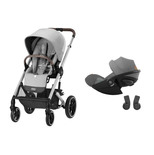 Poussette DUO BALIOS S Lux SLV  + Cloud G Plus Lava grey