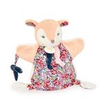 Doudou marionnette Boh'aime Faon - Rose