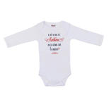 Body Manches Longues Il n’y a pas de tonton aussi génial Taille 12 Mois Blanc