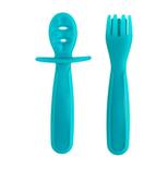 Lot de 2 couverts d'apprentissage - Bleu