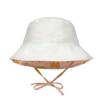 Chapeau réversible anti-UV 7-18 mois chameau - Pink LASSIG