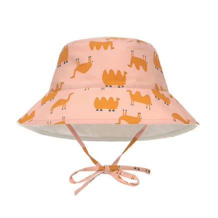 Chapeau réversible anti-UV 19-36 mois chameau - Pink LASSIG - 2