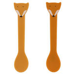 Lot de 2 cuillères silicone Mr. Fox - Orange