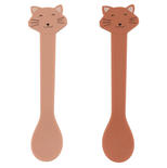 Lot de 2 cuillères silicone Mrs. Cat - Rose