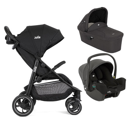 Poussette trio Litetrax + Siège-auto I-Snug 2 + Nacelle Ramble - Shale JOIE