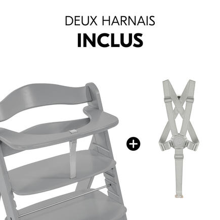 Chaise haute Alpha+ - Gris HAUCK - 18