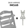 Chaise haute Alpha+ - Gris HAUCK - 18