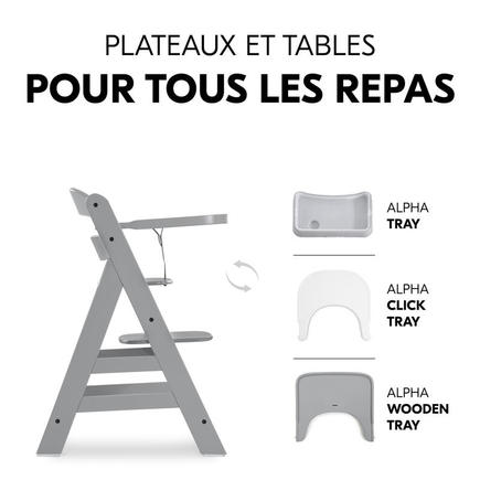 Chaise haute Alpha+ - Gris HAUCK - 14