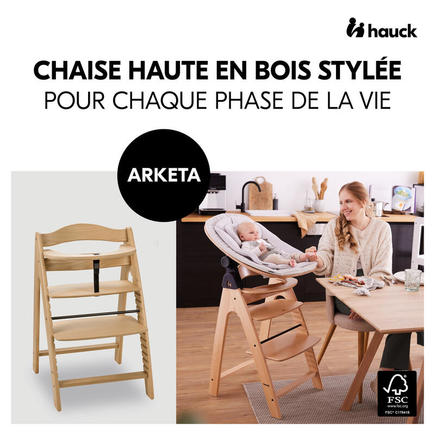 Chaise haute Arketa - Bois HAUCK - 4