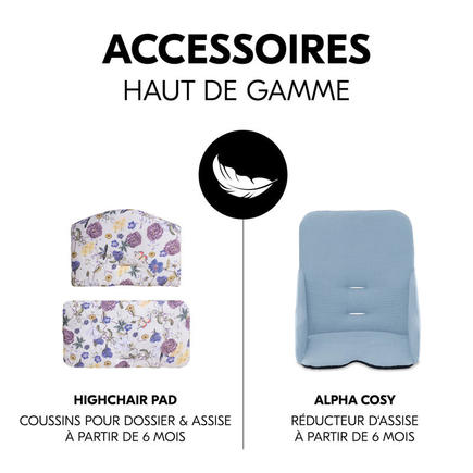 Chaise haute Alpha+ - Gris HAUCK - 8
