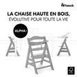 Chaise haute Alpha+ - Gris HAUCK - 15