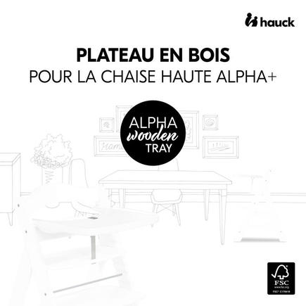 Tablette pour chaise haute Alpha+ - Blanc HAUCK