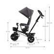 Tricycle Aveo - Malachite grey KINDERKRAFT - 13