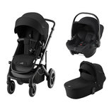 Poussette trio Smile 5Z + Baby-safe core + Nacelle Smile 5Z - Space black