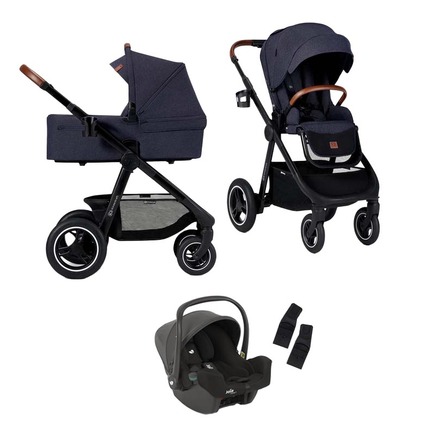 Poussette Everyday 2 en 1 Denim + Siège-auto I-Snug 2 Shale KINDERKRAFT