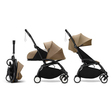 Poussette YOYO 3 Pack 0+ et 6+ Toffee / Cadre Noir STOKKE