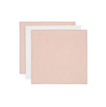 Lot de 3 langes en gaze de coton small 70x70cm Twinkling - Wild rose