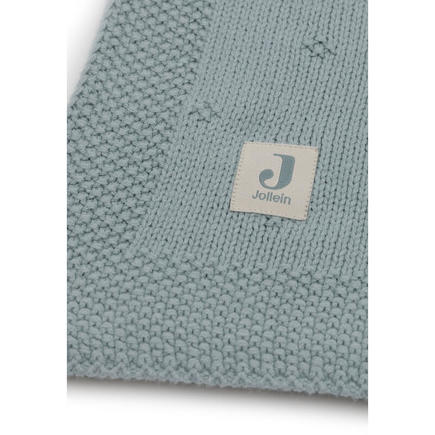 Couverture berceau Cosy knit - Sea green JOLLEIN - 4
