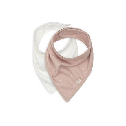 Lot de 2 bavoirs bandana Twinkling - Wild rose JOLLEIN