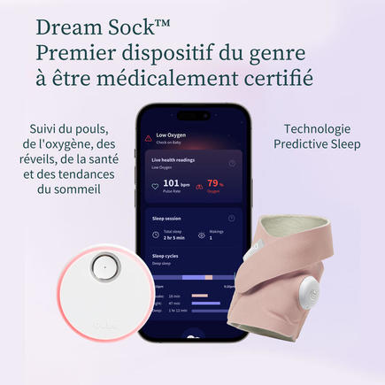 Chaussette connectée Dream Sock Mint OWLET - 2