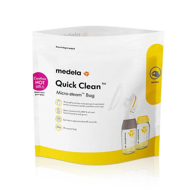 Quick Clean™ sachets pour micro-ondes -  Lot de 5 MEDELA