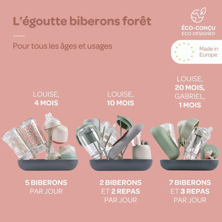 Egoutte Biberons Forêt Terracotta/Clay BEABA - 8