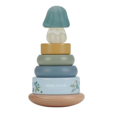 Tour anneaux a empiler en bois fsc LITTLE DUTCH - 2