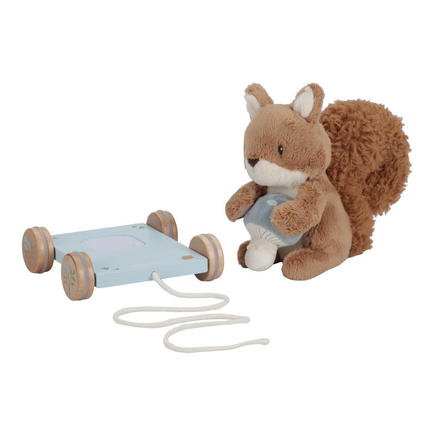 Peluche a tirer ecureuil fsc LITTLE DUTCH - 4