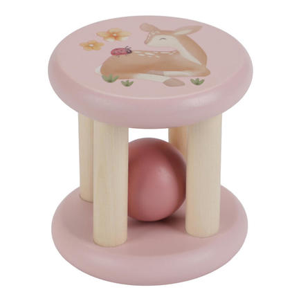 Hochet roulant en bois fsc LITTLE DUTCH