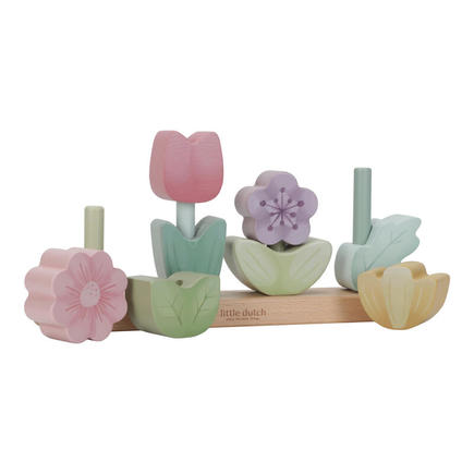 Puzzle fleurs a empiler en bois fsc LITTLE DUTCH - 3