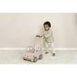 Chariot de marche voiture en bois FSC - Rose LITTLE DUTCH - 7