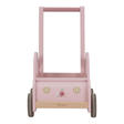 Chariot de marche voiture en bois FSC - Rose LITTLE DUTCH - 3