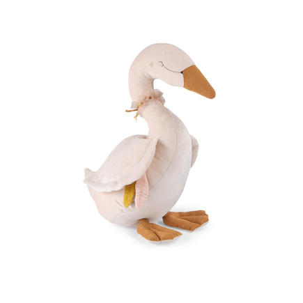 Grande peluche d’activité Cygne La petite école de danse Blanc MOULIN ROTY