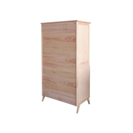 Armoire 1 porte MARELIA BOIS Naturel THEO - 4