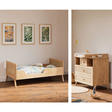 Chambre Duo Lit 70x140 + Commode MARELIA BOIS Naturel THEO - 3