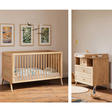 Chambre Duo Lit 70x140 + Commode MARELIA BOIS Naturel THEO