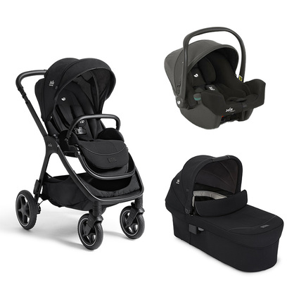 Poussette TRIO Finiti Eclipse + Siège-auto Gr0+ I-Snug 2 Shale + Nacelle Ramble XL Eclipse JOIE
