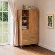 Armoire 1 porte MARELIA BOIS Naturel THEO - 2